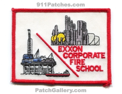 Exxon Oil Corporate Fire School Patch (Louisiana)
Scan By: PatchGallery.com
Keywords: oil gas petroleum refinery industrial plant emergency response team ert hazardous materials haz-mat hazmat department dept.