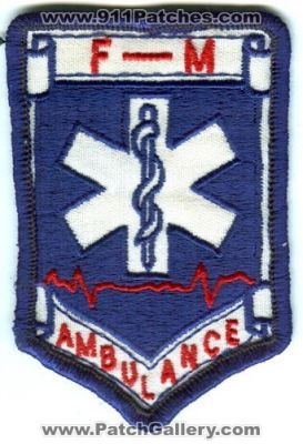F-M Ambulance (North Dakota)
Scan By: PatchGallery.com
Keywords: fm ems