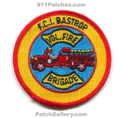 Federal Correctional Institution FCI Bastop Volunteer Fire Brigade Patch (Texas)
Scan By: PatchGallery.com
Keywords: the f.c.i. vol. department dept. of corrections doc d.o.c.