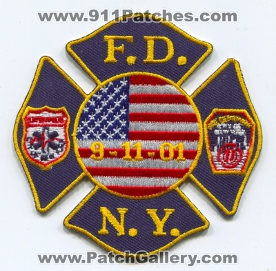 New York City Fire Department FDNY 9-11-01 Patch (New York)
Scan By: PatchGallery.com
Keywords: of dept. f.d.n.y. september 11th 2001 wtc 09-11-01 09-11-2001 09/11/01 09/11/2001