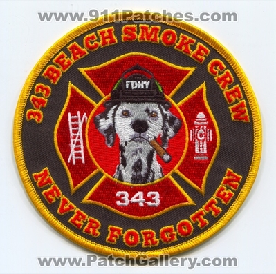 Pompano Beach Fire Department 343 Beach Smoke Crew Patch (Florida)
Scan By: PatchGallery.com
Keywords: dept. fdny f.d.n.y. never forgotten