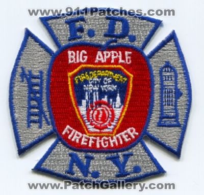 New York City Fire Department FDNY Big Apple Firefighter Patch (New York)
Scan By: PatchGallery.com
Keywords: of dept. f.d.n.y.