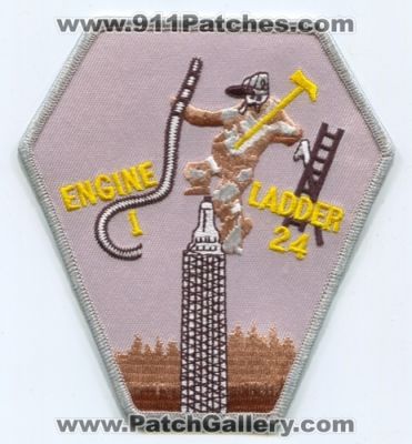 New York City Fire Department FDNY Engine 1 Ladder 24 (New York)
Scan By: PatchGallery.com
Keywords: of dept. f.d.n.y. company co. station