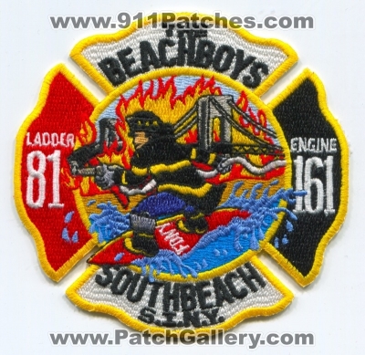 New York City Fire Department FDNY Engine 161 Ladder 81 Patch (New York)
Scan By: PatchGallery.com
Keywords: of dept. f.d.n.y. company co. station the beachboys southbeach
