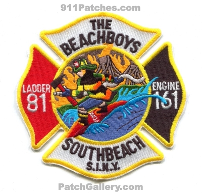 New York City Fire Department FDNY Engine 161 Ladder 81 Patch (New York)
Scan By: PatchGallery.com
Keywords: of dept. f.d.n.y. company co. station the beachboys southbeach staten island siny s.i.n.y.