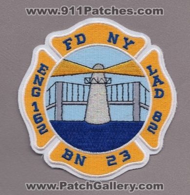 FDNY Fire Department Engine 162 Ladder 82 Battalion 23 (New York)
Thanks to Paul Howard for this scan.
Keywords: city of dept. eng. lad. bn.