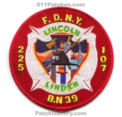 New York City Fire Department FDNY Engine 225 Ladder 107 Battalion 39 Patch (New York)
Scan By: PatchGallery.com
Keywords: of dept. f.d.n.y. company co. station b.n lincoln linden