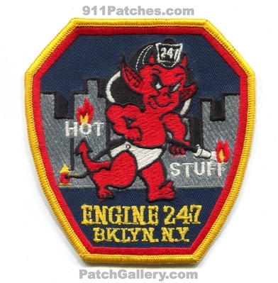 New York City Fire Department FDNY Engine 247 Patch (New York)
Scan By: PatchGallery.com
Keywords: of dept. f.d.n.y. company co. station brooklyn bklyn. hot stuff devil