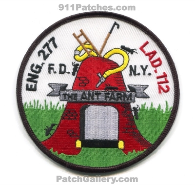 New York City Fire Department FDNY Engine 277 Ladder 112 Patch (New York)
Scan By: PatchGallery.com
Keywords: of dept. f.d.n.y. company co. station eng. lad. the ant farm