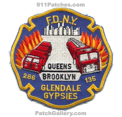 New York City Fire Department FDNY Engine 286 Ladder 135 Patch (New York)
Scan By: PatchGallery.com
Keywords: of dept. f.d.n.y. company co. station queens brooklyn glendale gypsies