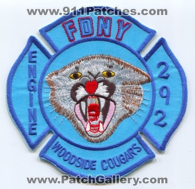 New York City Fire Department FDNY Engine 292 Patch (New York)
Scan By: PatchGallery.com
Keywords: of dept. f.d.n.y. company co. station woodside cougars