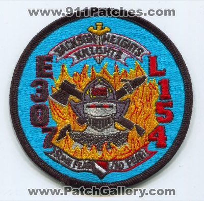 New York City Fire Department FDNY Engine 307 Ladder 154 Patch (New York)
Scan By: PatchGallery.com
Keywords: of dept. f.d.n.y. company co. station jackson heights knights some fear no fear