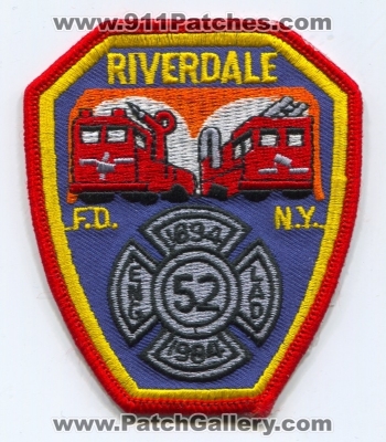 New York City Fire Department FDNY Engine 52 Ladder 52 Patch (New York)
Scan By: PatchGallery.com
Keywords: of dept. f.d.n.y. company co. station riverdale