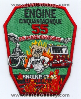 New York City Fire Department FDNY Engine 55 Patch (New York)
Scan By: PatchGallery.com
Keywords: of dept. f.d.n.y. company co. station cinquantacinque little italy