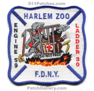 New York City Fire Department FDNY Engine 59 Ladder 30 Patch (New York)
Scan By: PatchGallery.com
Keywords: of dept. f.d.n.y. company co. station harlem zoo do not feed