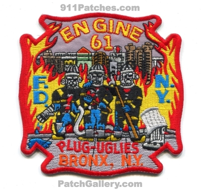 New York City Fire Department FDNY Engine 61 Patch (New York)
Scan By: PatchGallery.com
Keywords: of dept. f.d.n.y. company co. station plug-uglies bronx