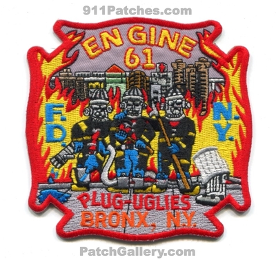 New York City Fire Department FDNY Engine 61 Patch (New York)
Scan By: PatchGallery.com
Keywords: of dept. f.d.n.y. company co. station plug-uglies bronx