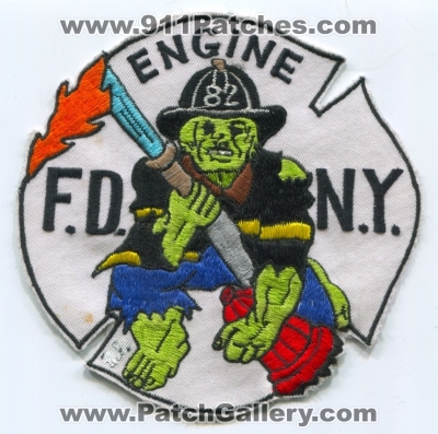 New York City Fire Department FDNY Engine 82 Patch (New York)
Scan By: PatchGallery.com
Keywords: of dept. f.d.n.y. company co. station the incredible hulk