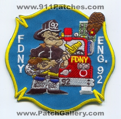 New York City Fire Department FDNY Engine 92 Patch (New York)
Scan By: PatchGallery.com
Keywords: of dept. f.d.n.y. company co. station eng. south bronx popeye