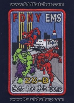 FDNY Fire EMS 28-B (New York)
Thanks to Paul Howard for this scan.
Keywords: emergency medical services 28b city of department dept.