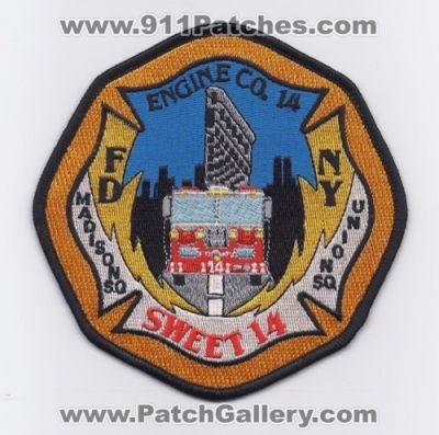 FDNY Fire Department Engine 14 (New York)
Thanks to Paul Howard for this scan.
Keywords: city of dept. company co. madison union square sq.