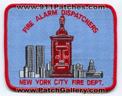 New York City Fire Department FDNY Fire Alarm Dispatchers Patch (New York)
Scan By: PatchGallery.com
Keywords: of dept. f.d.n.y. 911 communications