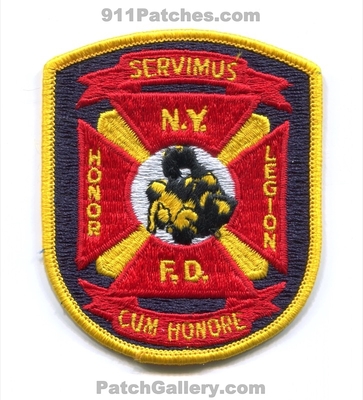 New York City Fire Department FDNY Honor Legion Patch (New York)
Scan By: PatchGallery.com
Keywords: of dept. f.d.n.y. servimus cum honore