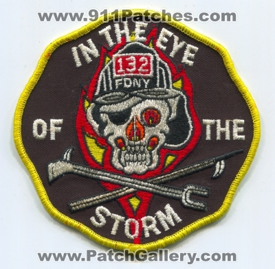New York City Fire Department FDNY Ladder 132 Patch (New York)
Scan By: PatchGallery.com
Keywords: of dept. f.d.n.y. company co. station in the eye of the storm
