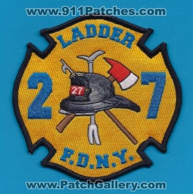 FDNY Fire Department Ladder 27 (New York)
Thanks to Paul Howard for this scan.
Keywords: city of dept. f.d.n.y.