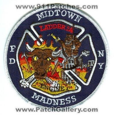 New York City Fire Department FDNY Engine 1 Ladder 24 (New York)
Scan By: PatchGallery.com
Keywords: of dept. f.d.n.y. company station midtown madness
