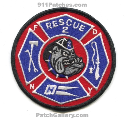 New York City Fire Department FDNY Rescue 2 Patch (New York)
Scan By: PatchGallery.com
Keywords: of dept. f.d.n.y. company co. station