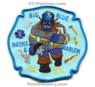 New York City Fire Department FDNY Rescue 3 Patch (New York)
Scan By: PatchGallery.com
Keywords: of dept. f.d.n.y. company co. station big blue bronx and & harlem