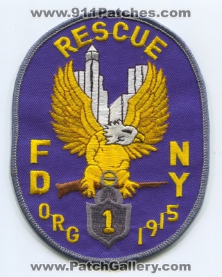 New York City Fire Department FDNY Rescue 1 Patch (New York)
Scan By: PatchGallery.com
Keywords: of dept. f.d.n.y. company co. station