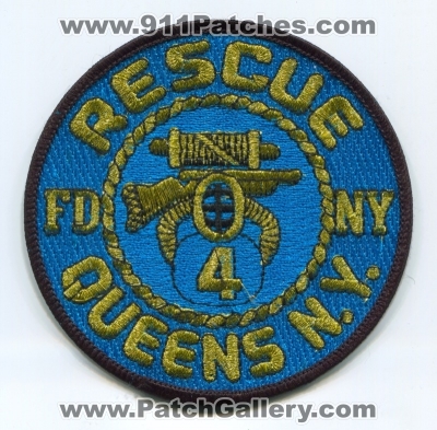 New York City Fire Department FDNY Rescue 4 Patch (New York)
Scan By: PatchGallery.com
Keywords: of dept. f.d.n.y. company co. station queens