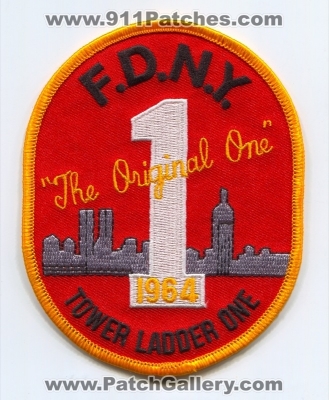 New York City Fire Department FDNY Tower Ladder 1 Patch (New York)
Scan By: PatchGallery.com
Keywords: of dept. f.d.n.y. company co. station the original one