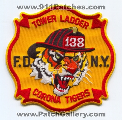New York City Fire Department FDNY Tower Ladder 138 Patch (New York)
Scan By: PatchGallery.com
Keywords: of dept. f.d.n.y. company co. station tl corona tigers