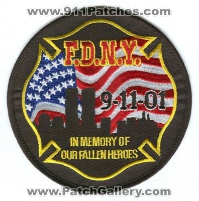 New York City Fire Department FDNY 9-11-01 In Memory of Our Fallen Brothers (New York)
Scan By: PatchGallery.com
Keywords: of dept. f.d.n.y. 9/11/2001 september 11th wtc world trade center