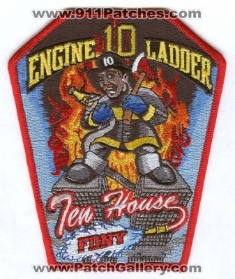 New York City Fire Department FDNY Engine 10 Ladder 10 Patch (New York)
[b]Scan From: Our Collection[/b]
Keywords: of dept. f.d.n.y. company station ten house