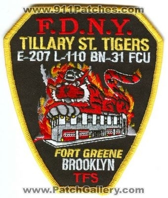 New York City Fire Department FDNY Engine 207 Ladder 110 FCU (New York)
Scan By: PatchGallery.com
Keywords: of dept. f.d.n.y. company station tillary st. tigers fort greene brooklyn tfs