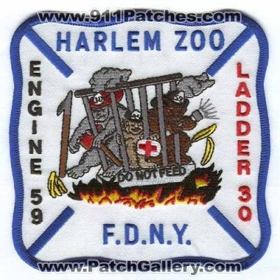 New York City Fire Department FDNY Engine 59 Ladder 30 (New York)
Scan By: PatchGallery.com
Keywords: of dept. f.d.n.y. company station harlem zoo do not feed