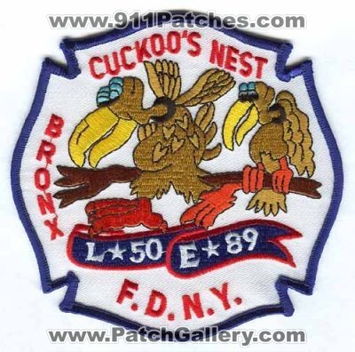 New York City Fire Department FDNY Engine 89 Ladder 50 (New York)
Scan By: PatchGallery.com
Keywords: of dept. f.d.n.y. company station cuckoo&#039;s nest bronx
