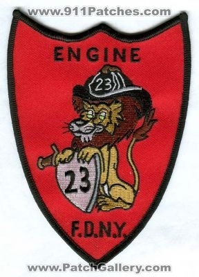 New York City Fire Department FDNY Engine 23 (New York)
Scan By: PatchGallery.com
Keywords: of dept. f.d.n.y. company station