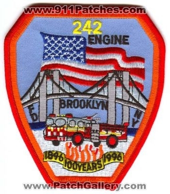 New York City Fire Department FDNY Engine 242 (New York)
Scan By: PatchGallery.com
Keywords: of dept. f.d.n.y. company station brooklyn 100 years