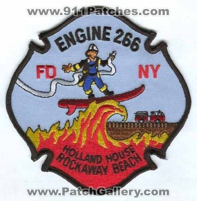 New York City Fire Department FDNY Engine 266 (New York)
Scan By: PatchGallery.com
Keywords: of dept. f.d.n.y. company station holland house rockaway beach