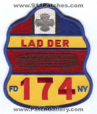 New York City Fire Department FDNY Ladder 174 (New York)
Scan By: PatchGallery.com
Keywords: dept. of f.d.n.y. company station