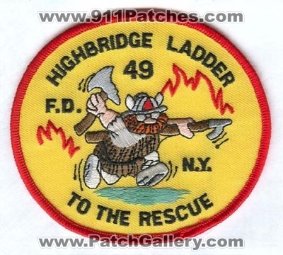 New York City Fire Department FDNY Ladder 49 (New York)
Scan By: PatchGallery.com
Keywords: dept. of f.d.n.y. highbridge to the rescue