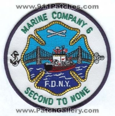 New York City Fire Department FDNY Marine 6 (New York)
Scan By: PatchGallery.com
Keywords: of dept. f.d.n.y. company station scuba dive rescue second to none