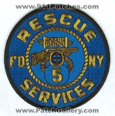 New York City Fire Department FDNY Rescue 5 (New York)
Scan By: PatchGallery.com
Keywords: of dept. f.d.n.y. company co. station services