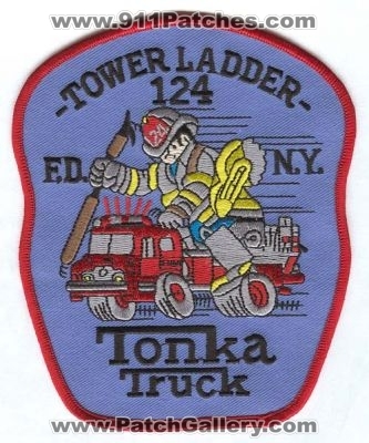 New York City Fire Department FDNY Tower Ladder 124 (New York)
Scan By: PatchGallery.com
Keywords: dept. of f.d.n.y. company station tonka truck