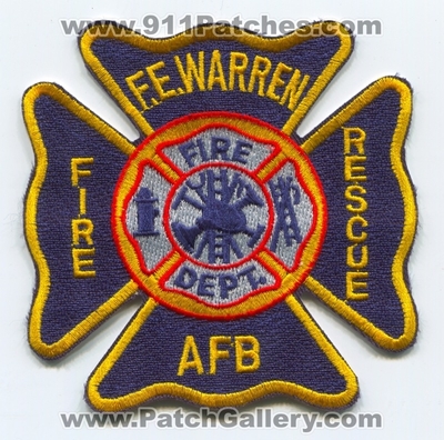 F.E. Warren Air Force Base AFB Fire Rescue Department USAF Military Patch (Wyoming)
Scan By: PatchGallery.com
Keywords: fe a.f.b. dept.